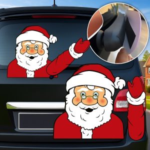 Nalepnica Deda Mraza za zadnji brisač automobila | SANTAWIPER